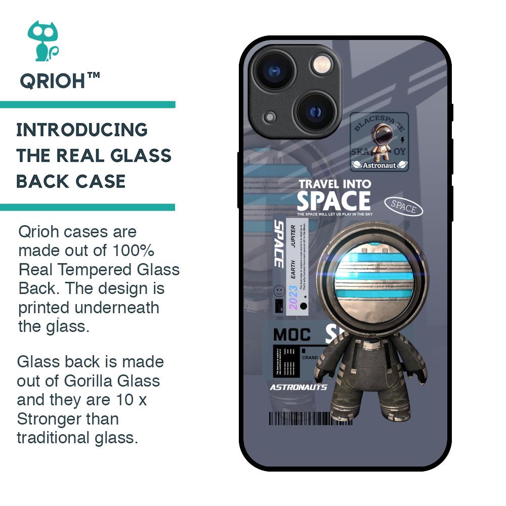 Space Travel Glass Case for iPhone 14 Plus