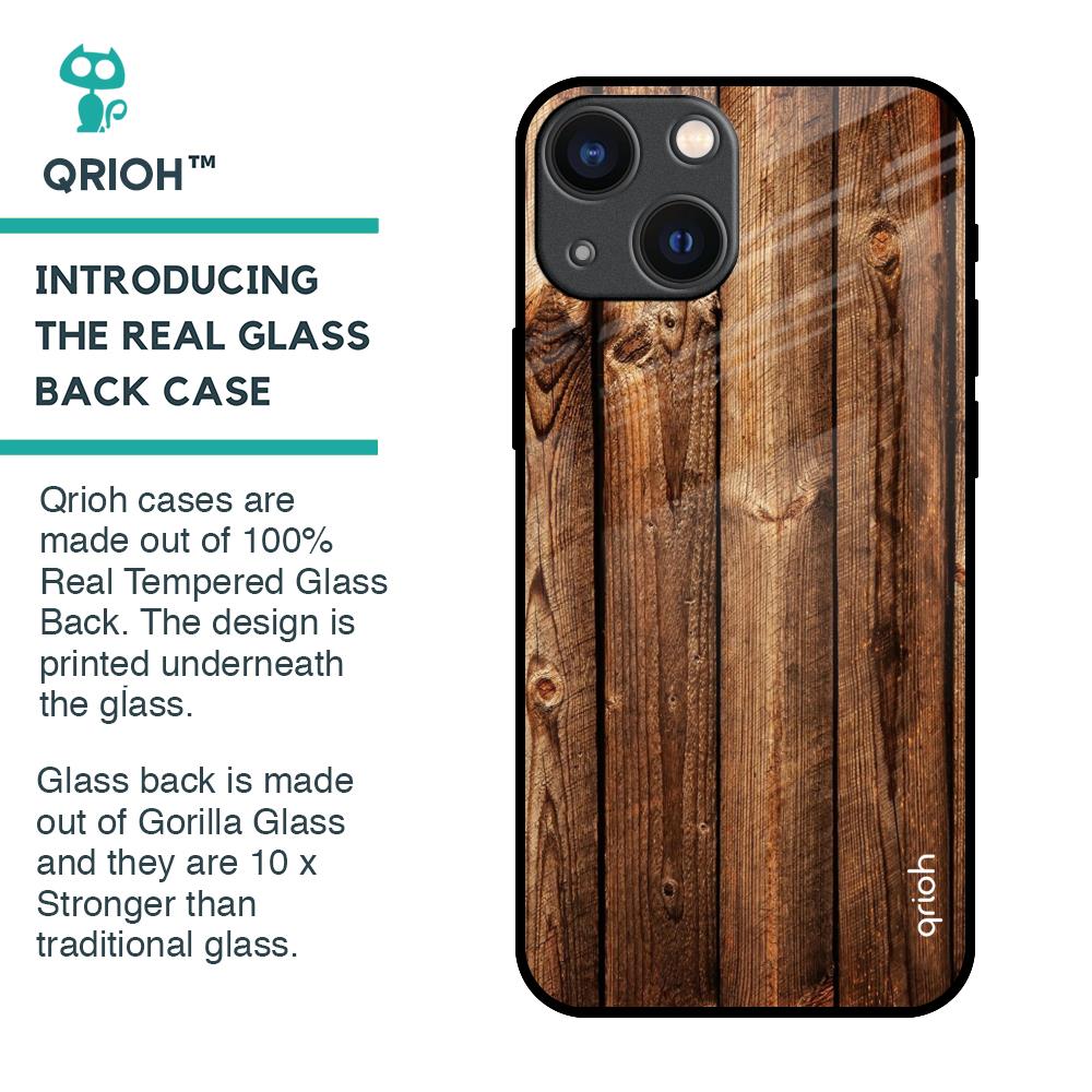 Timber Printed Glass Case for iPhone 14 Plus