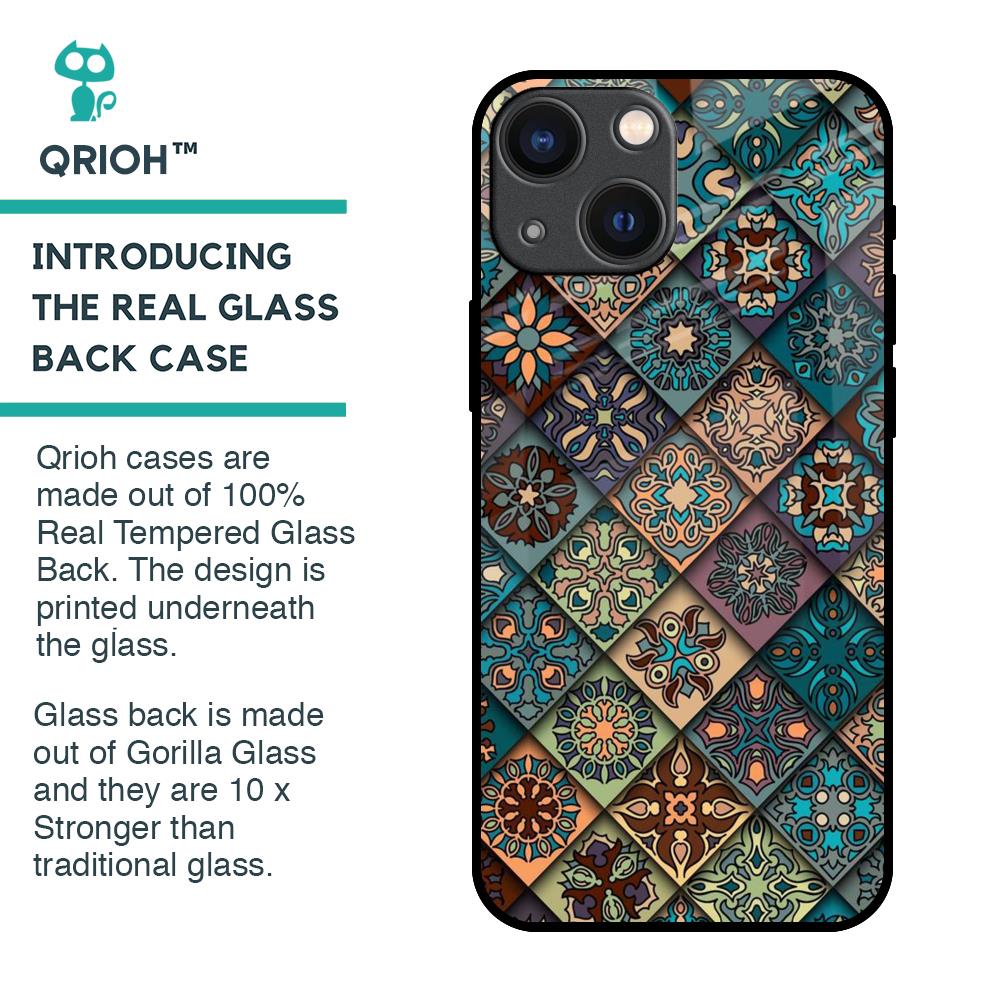 Retro Art Glass Case for iPhone 14 Plus