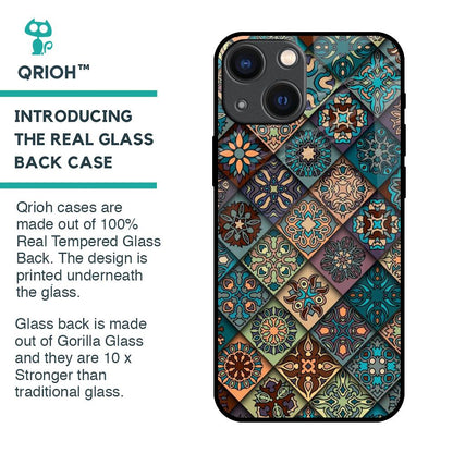 Retro Art Glass Case for iPhone 14 Plus