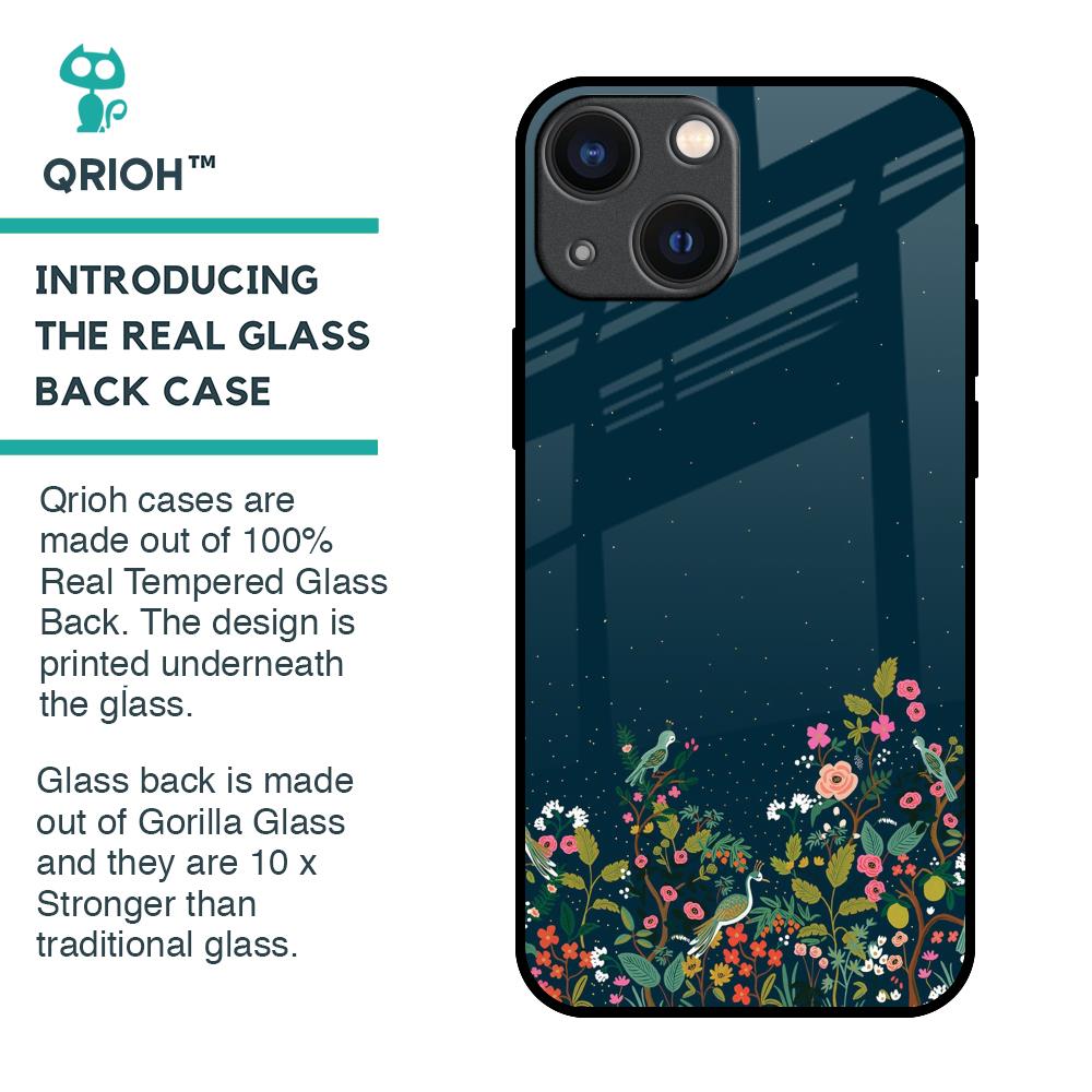 Small Garden Glass Case For iPhone 14 Plus