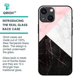 Marble Collage Art Glass Case For iPhone 14 Plus