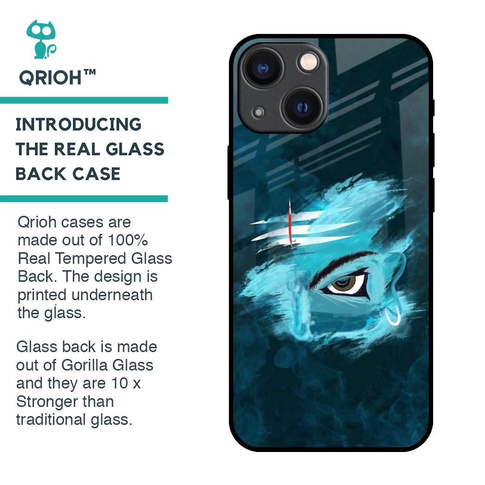 Power Of Trinetra Glass Case For iPhone 14 Plus