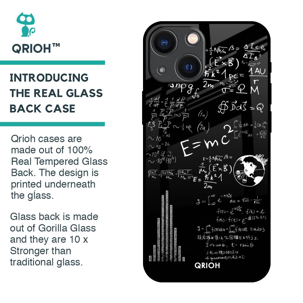 Funny Math Glass Case for iPhone 14 Plus