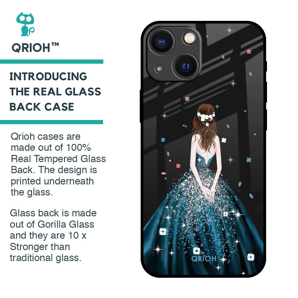 Queen Of Fashion Glass Case for iPhone 14 Plus