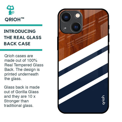 Bold Stripes Glass Case for iPhone 14 Plus