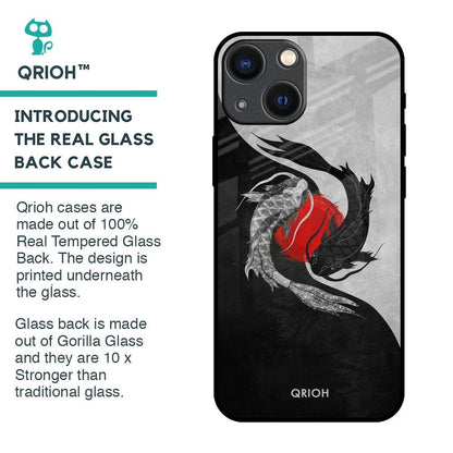 Japanese Art Glass Case for iPhone 14 Plus