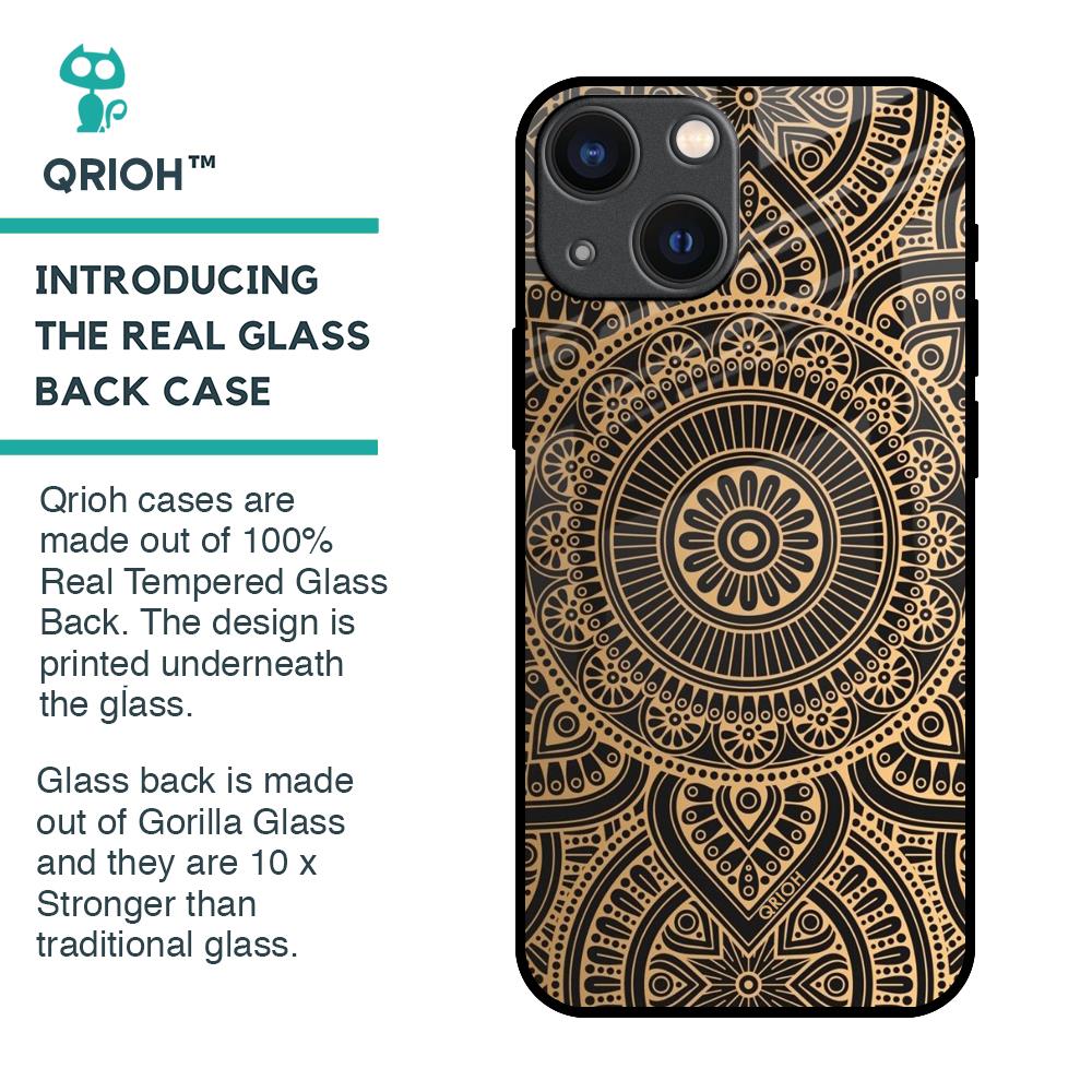 Luxury Mandala Glass Case for iPhone 14 Plus