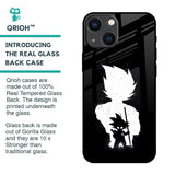 Monochrome Goku Glass Case for iPhone 14 Plus