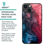 Blue & Red Smoke Glass Case for iPhone 14 Plus