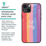 Lucky Abstract Glass Case for iPhone 14 Plus