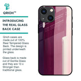 Brush Stroke Art Glass Case for iPhone 14 Plus
