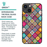 Multicolor Mandala Glass Case for iPhone 14 Plus