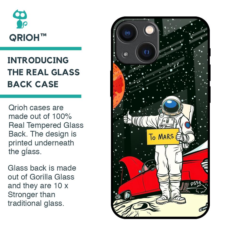 Astronaut on Mars Glass Case for iPhone 14 Plus