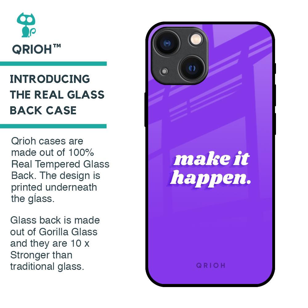 Make it Happen Glass Case for iPhone 14 Plus