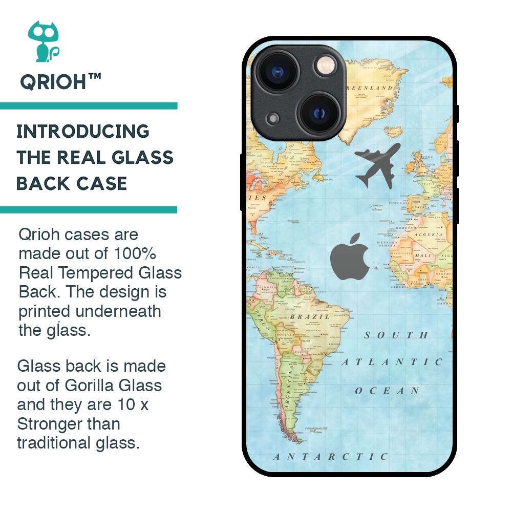 Fly Around The World Glass Case for iPhone 14 Plus