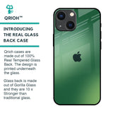 Green Grunge Texture Glass Case for iPhone 14 Plus