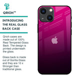 Purple Ombre Pattern Glass Case for iPhone 14 Plus