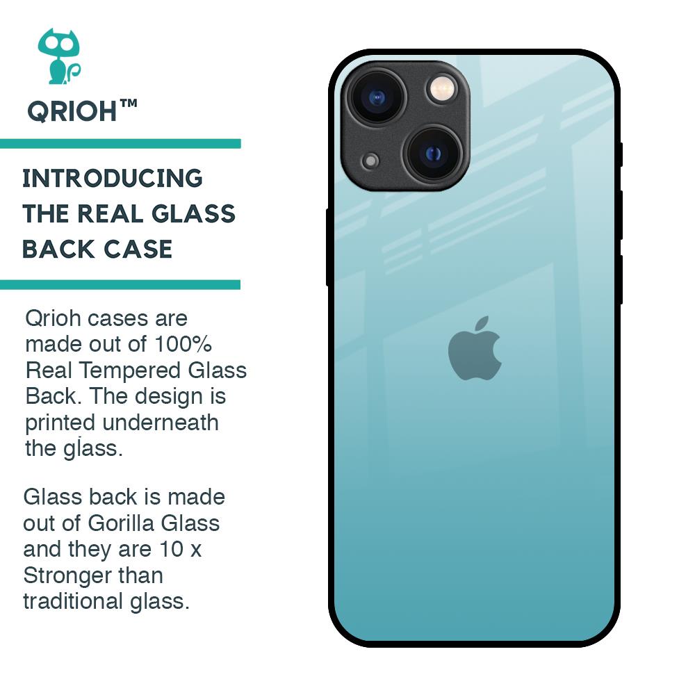 Arctic Blue Glass Case For iPhone 14 Plus
