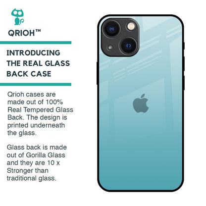 Arctic Blue Glass Case For iPhone 14 Plus