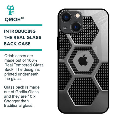 Hexagon Style Glass Case For iPhone 14 Plus