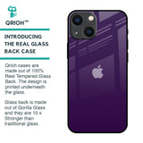 Dark Purple Glass Case for iPhone 14 Plus