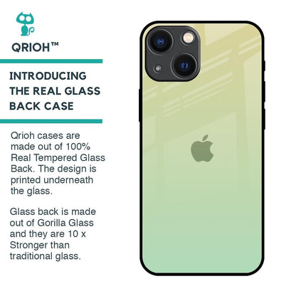 Mint Green Gradient Glass Case for iPhone 14 Plus