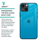 Blue Aqua Glass Case for iPhone 14 Plus