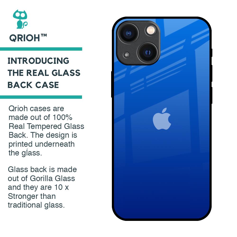 Egyptian Blue Glass Case for iPhone 14 Plus