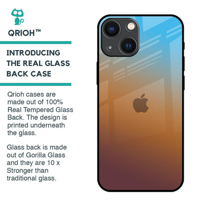 Rich Brown Glass Case for iPhone 14 Plus