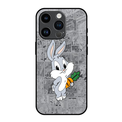 Cute Baby Bunny iPhone 14 Pro Glass Back Cover Online
