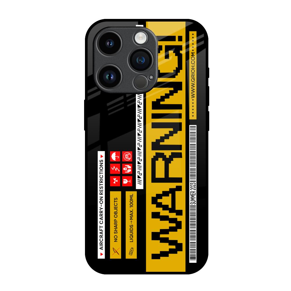 Aircraft Warning iPhone 14 Pro Glass Back Cover Online