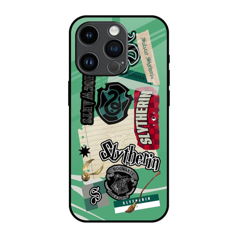 Slytherin iPhone 14 Pro Glass Back Cover Online