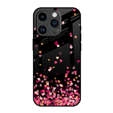 Heart Rain Fall iPhone 14 Pro Glass Back Cover Online
