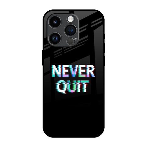 Never Quit iPhone 14 Pro Glass Back Cover Online