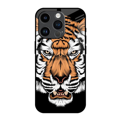 Angry Tiger iPhone 14 Pro Glass Back Cover Online
