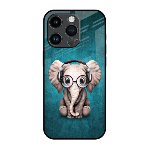 Adorable Baby Elephant iPhone 14 Pro Glass Back Cover Online
