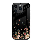 Floating Floral Print iPhone 14 Pro Glass Back Cover Online