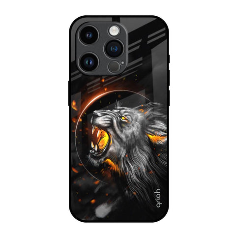 Aggressive Lion iPhone 14 Pro Glass Back Cover Online