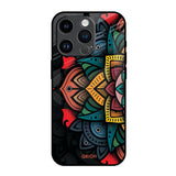 Retro Gorgeous Flower iPhone 14 Pro Glass Back Cover Online