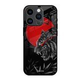 Red Moon Tiger iPhone 14 Pro Glass Back Cover Online