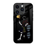 Luffy Line Art iPhone 14 Pro Glass Back Cover Online