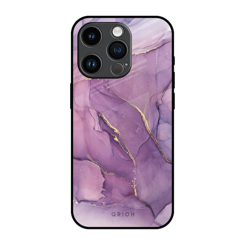 Purple Gold Marble iPhone 14 Pro Glass Back Cover Online