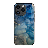 Blue Cool Marble iPhone 14 Pro Glass Back Cover Online