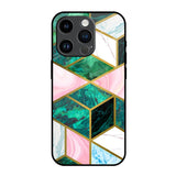 Seamless Green Marble iPhone 14 Pro Glass Back Cover Online
