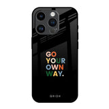 Go Your Own Way iPhone 14 Pro Glass Back Cover Online