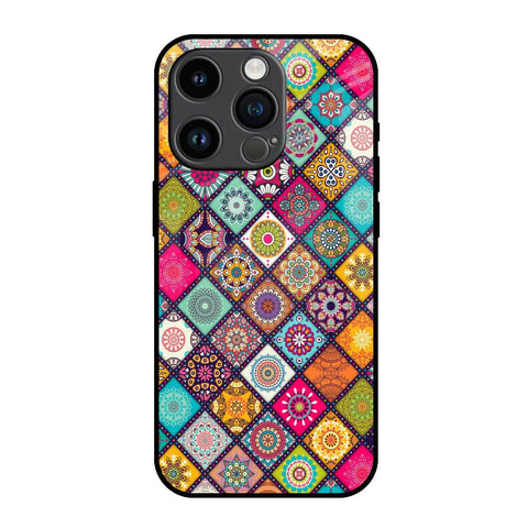 Multicolor Mandala iPhone 14 Pro Glass Back Cover Online