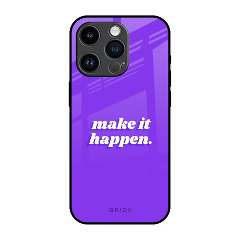 Make it Happen iPhone 14 Pro Glass Back Cover Online