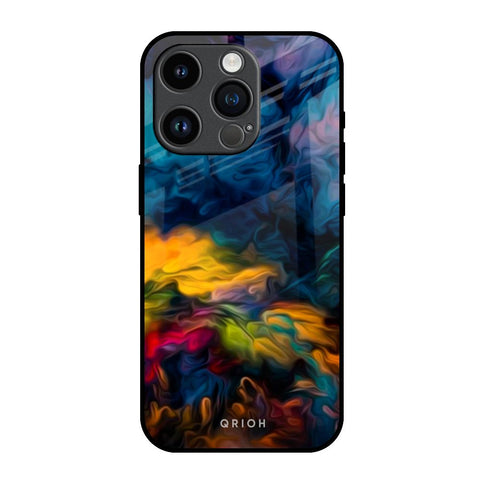 Multicolor Oil Painting iPhone 14 Pro Glass Back Cover Online