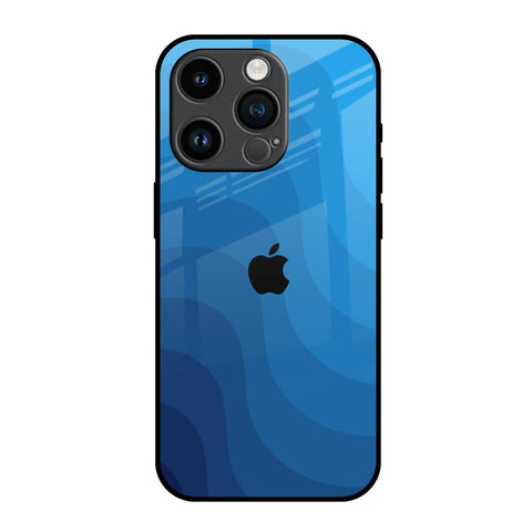 Blue Wave Abstract iPhone 14 Pro Glass Back Cover Online